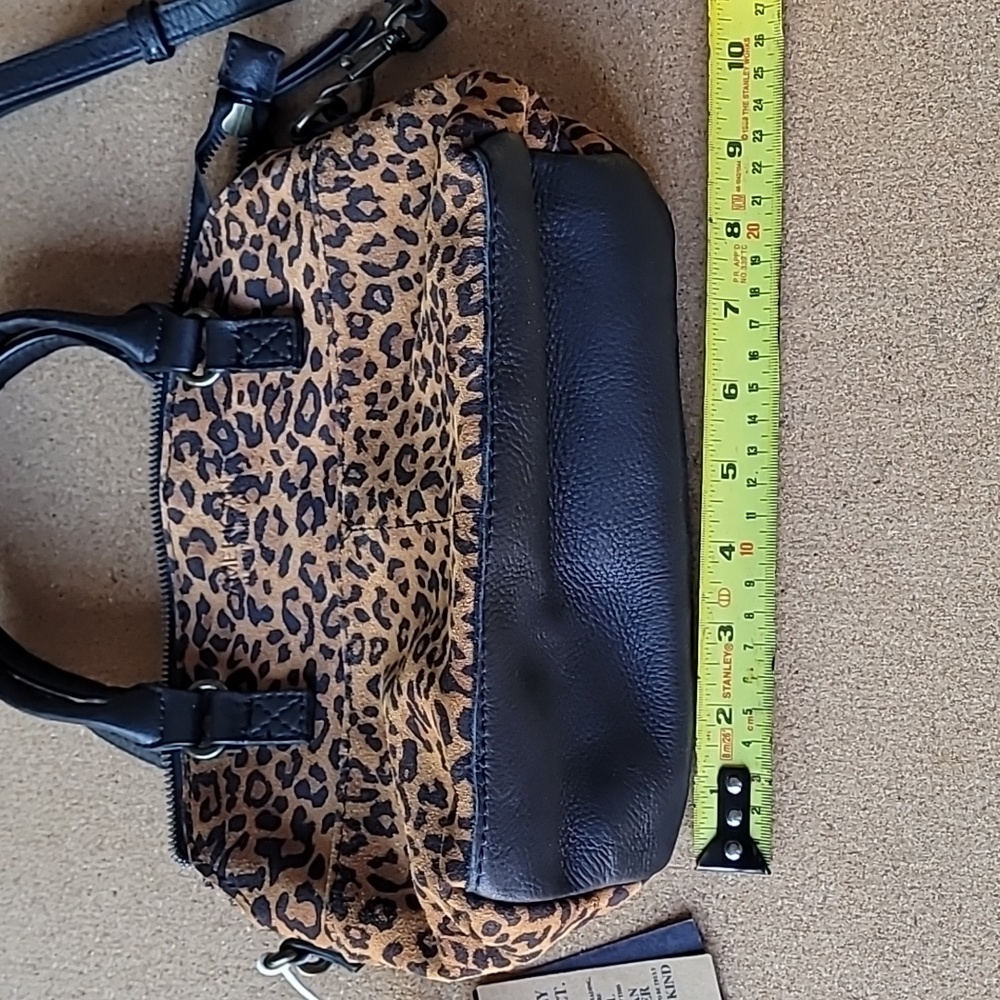 Leopard Print Purse by American Leather Co Austin - Picture 10 of 11